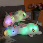 Lunacorn Unicorno Luminoso | Morbido Amico di Peluche | LED Arcobaleno | Regalo Perfetto per Bambini