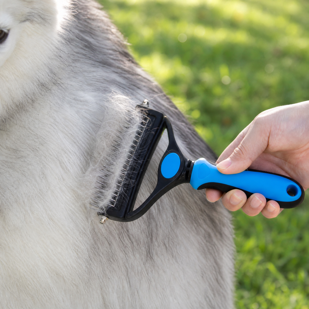 Furmela – Spazzola Demattificante Doppia Faccia per Cani che Perdono Pelo