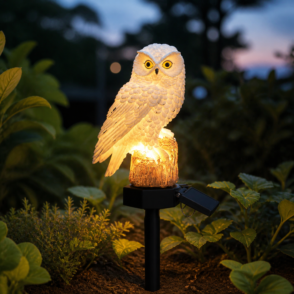 Lumora – Luce da Giardino a Forma di Gufo Solare