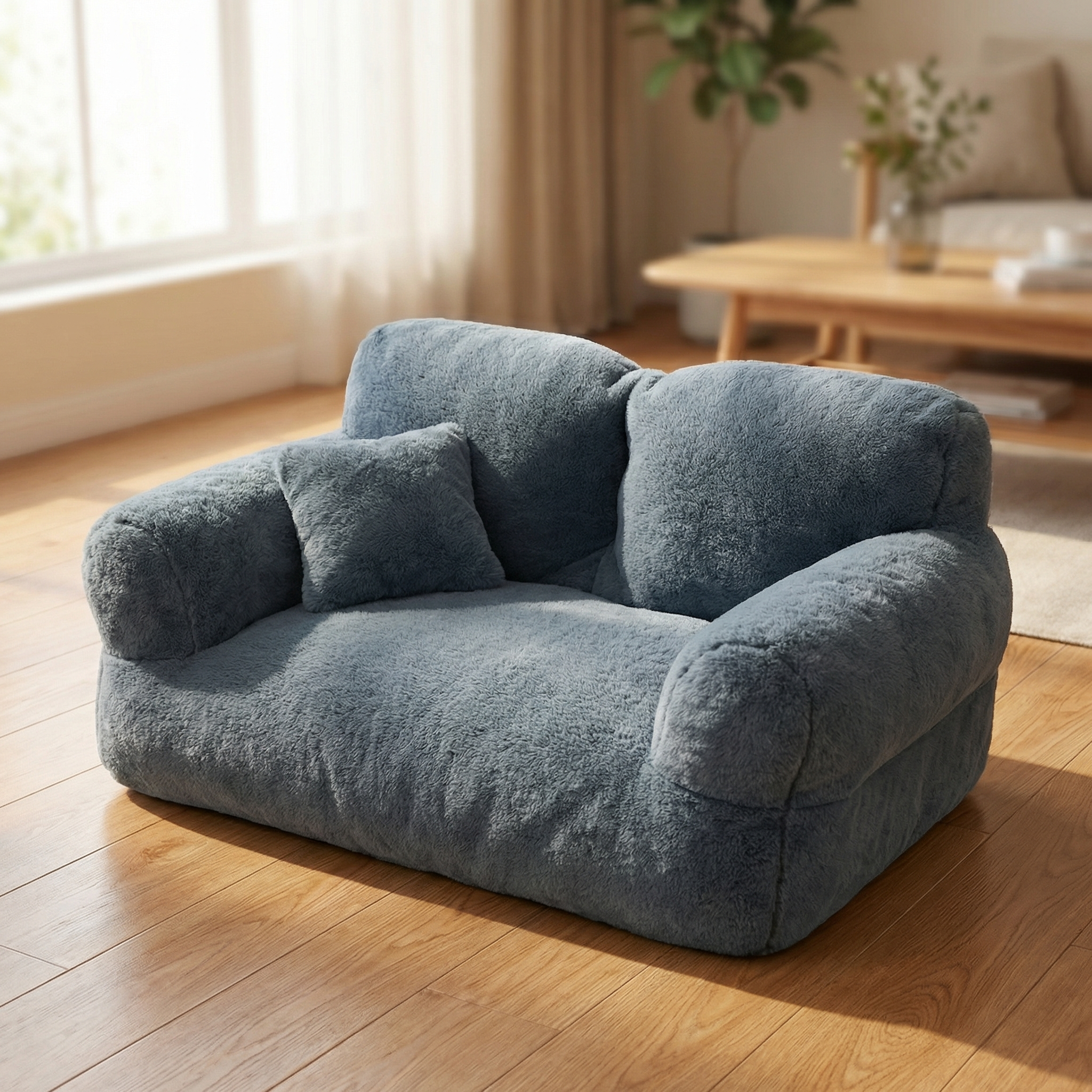 Pawluna – Divano per Animali Domestici in Peluche con Copertura Lavabile