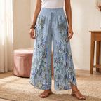 Lunavia – Pantaloni larghi boho floreali da donna