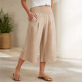Coastella – Pantaloni Culotte a Vita Arricciata per Donna