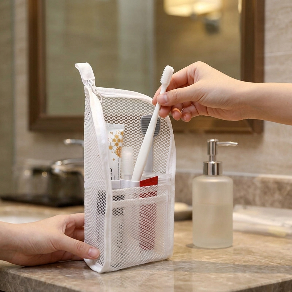 Standli – Pochette da viaggio autoportante per articoli da toeletta