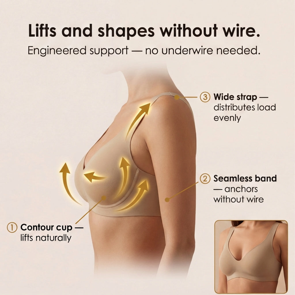 Veluna – Reggiseno Wireless Comfort Senza Cuciture