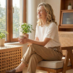 Linara – Pantaloni Tapered in Cotone e Lino