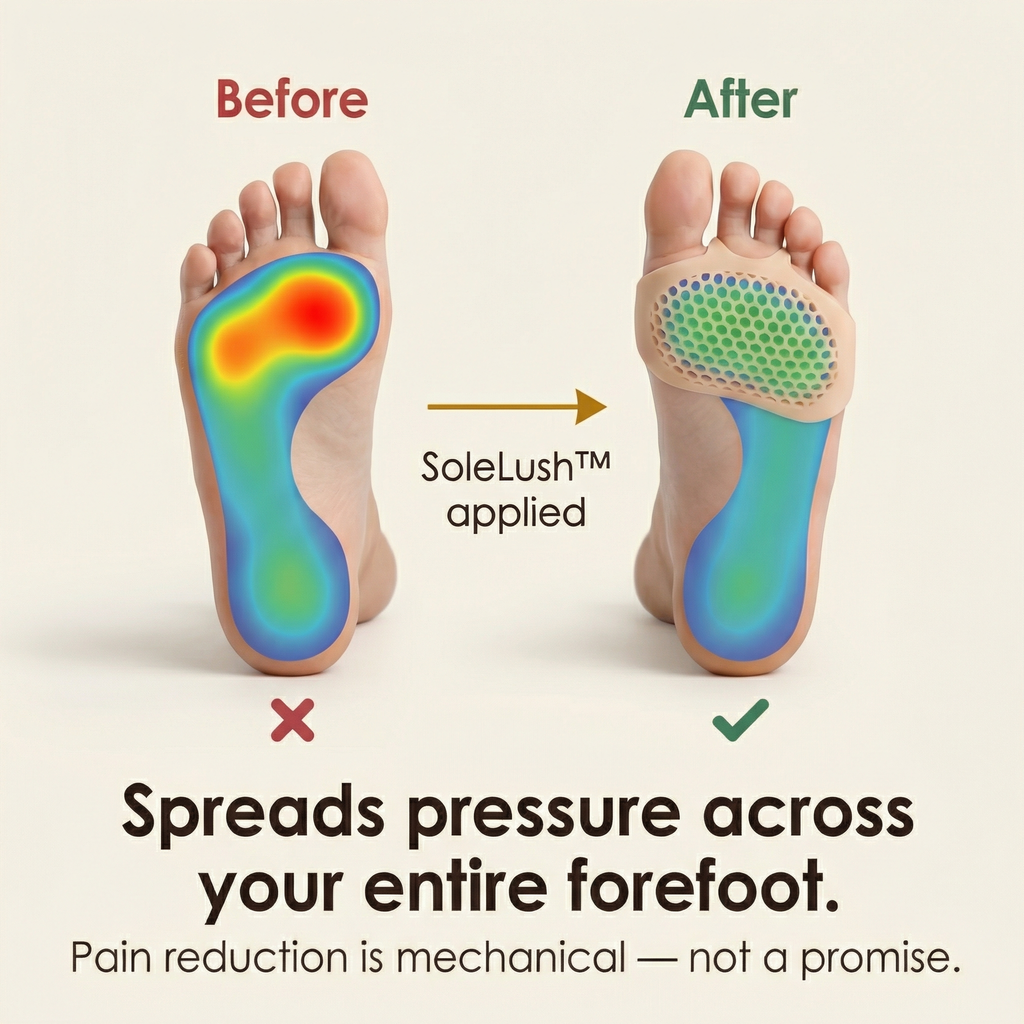 SoleLush – Cuscinetti per il sollievo dal dolore sotto la pianta del piede