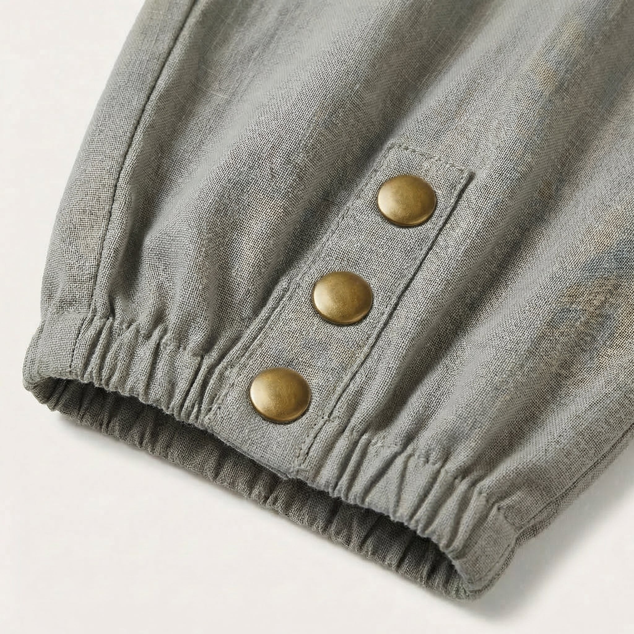Brezia – Pantaloni Capri in Cotone e Lino Relaxed Fit per Donne
