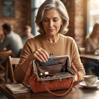 Bellora – Borsa a Mano Vintage con Chiusura a Bacio