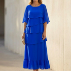 Florelle – Abito midi a balze per donna