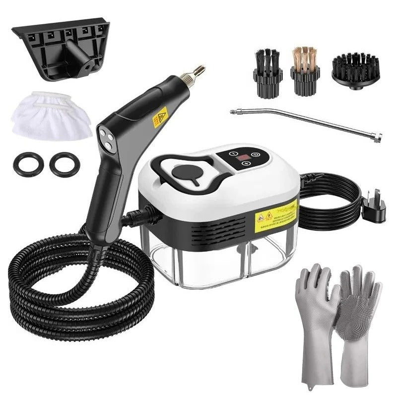 Pulitore a Vapore ad Alta Pressione da 2500W con Guanti