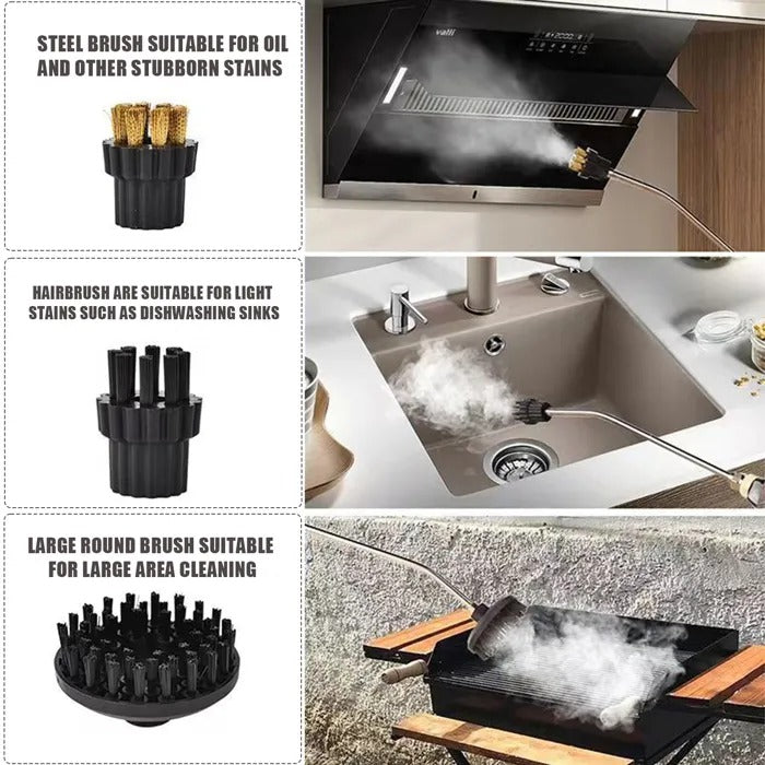 Pulitore a Vapore ad Alta Pressione da 2500W con Guanti