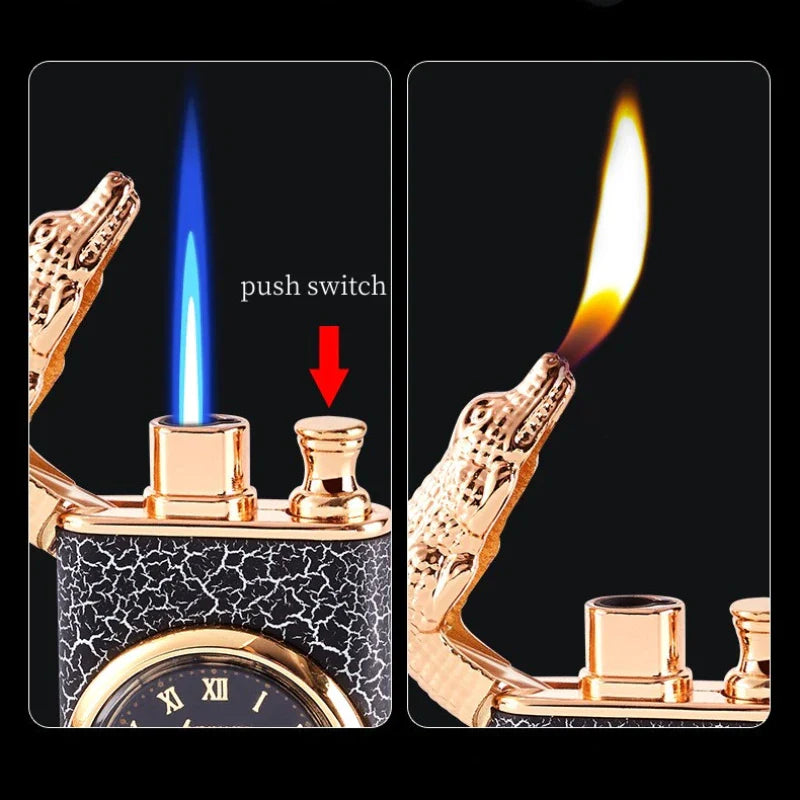 (1+1 GRATIS) CrocoFlame: L'accendino a doppia fiamma