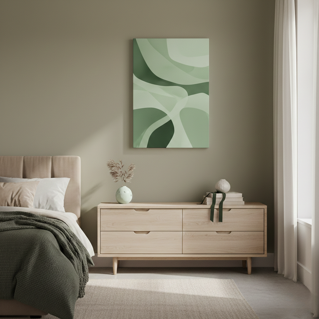 Arte Murale Astratta Nordica Design Minimalista e Calmo