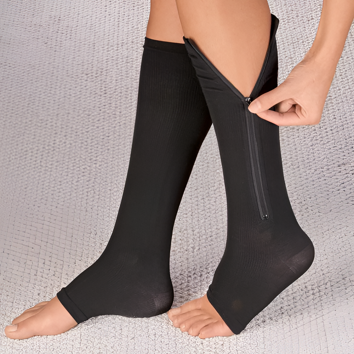 Calze a Compressione con Cerniera Supporto 20-30 mmHg