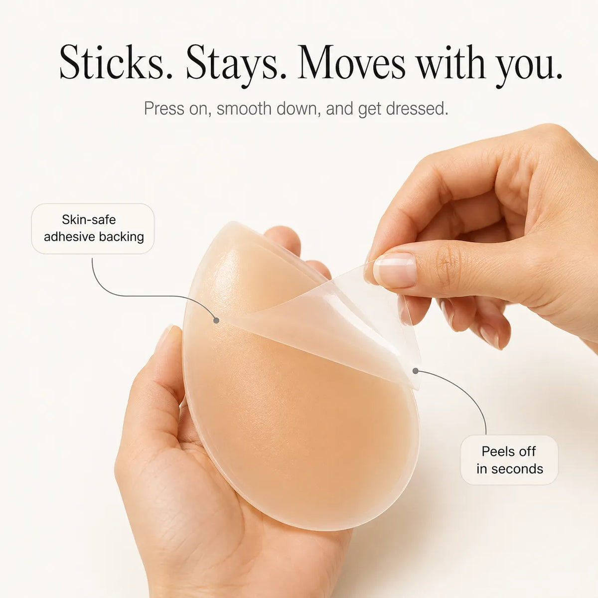 Curvella – Cuscinetti adesivi in silicone simile per curve istantanee