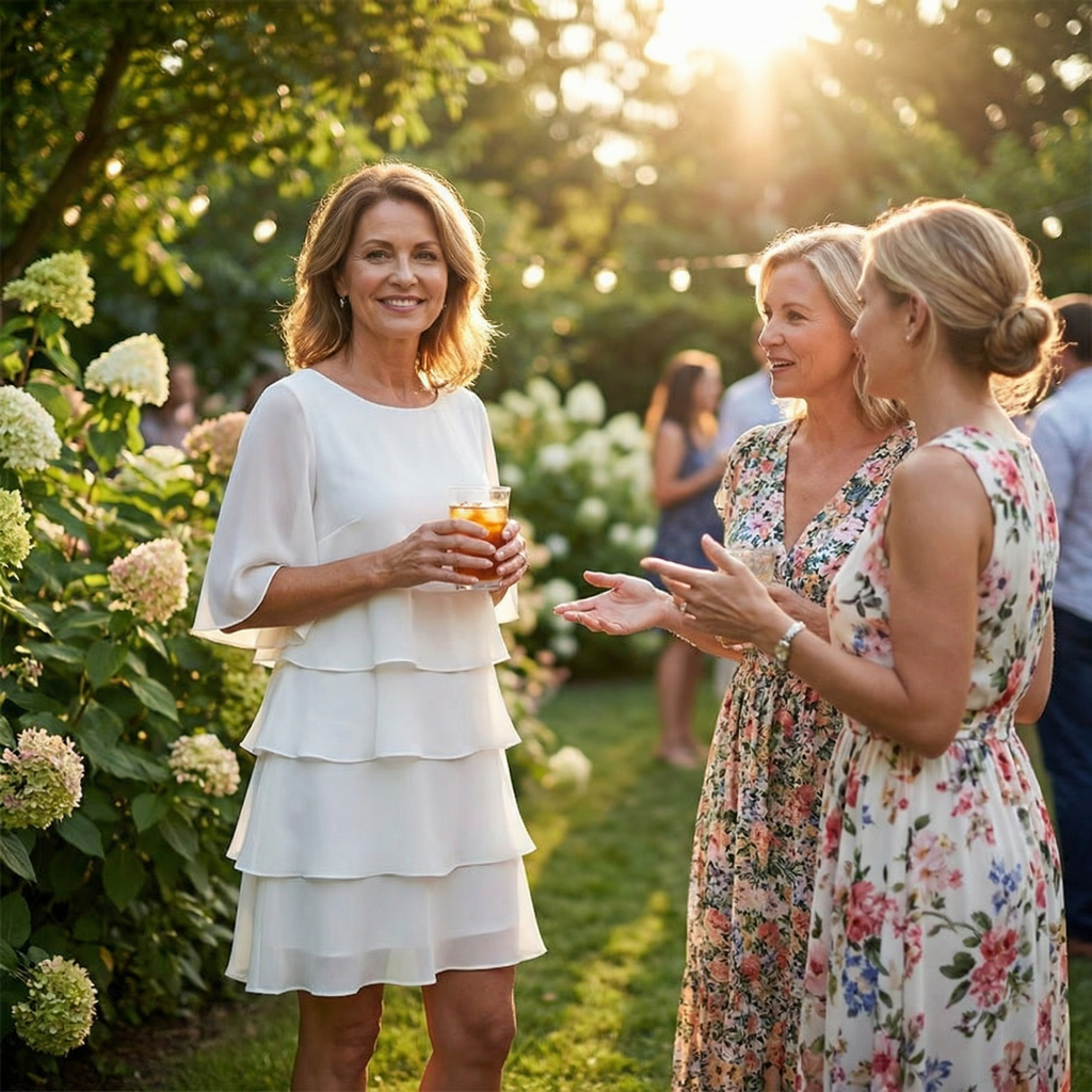 Florelle – Abito a Righe con Balze per Donna