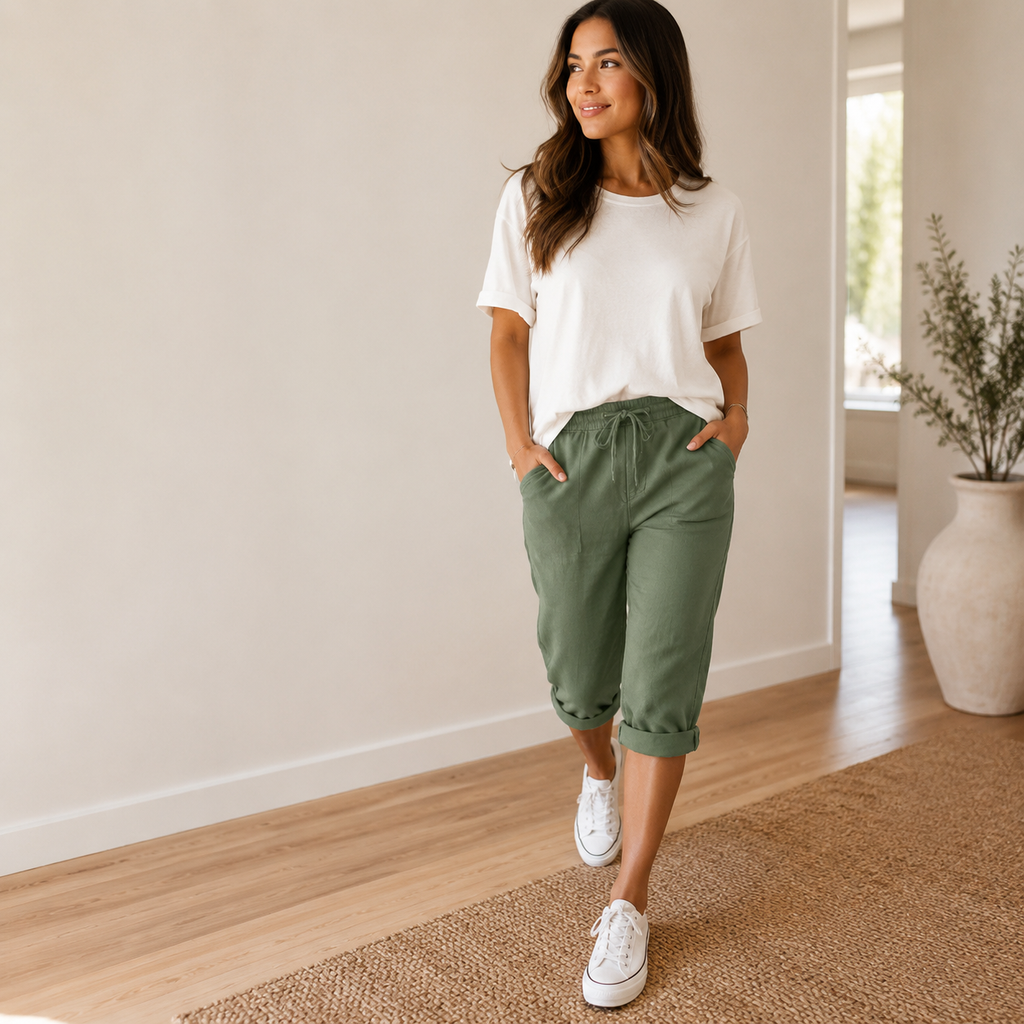 Lunaire – Pantaloni Capri da Donna per uno Stile Estivo Facile