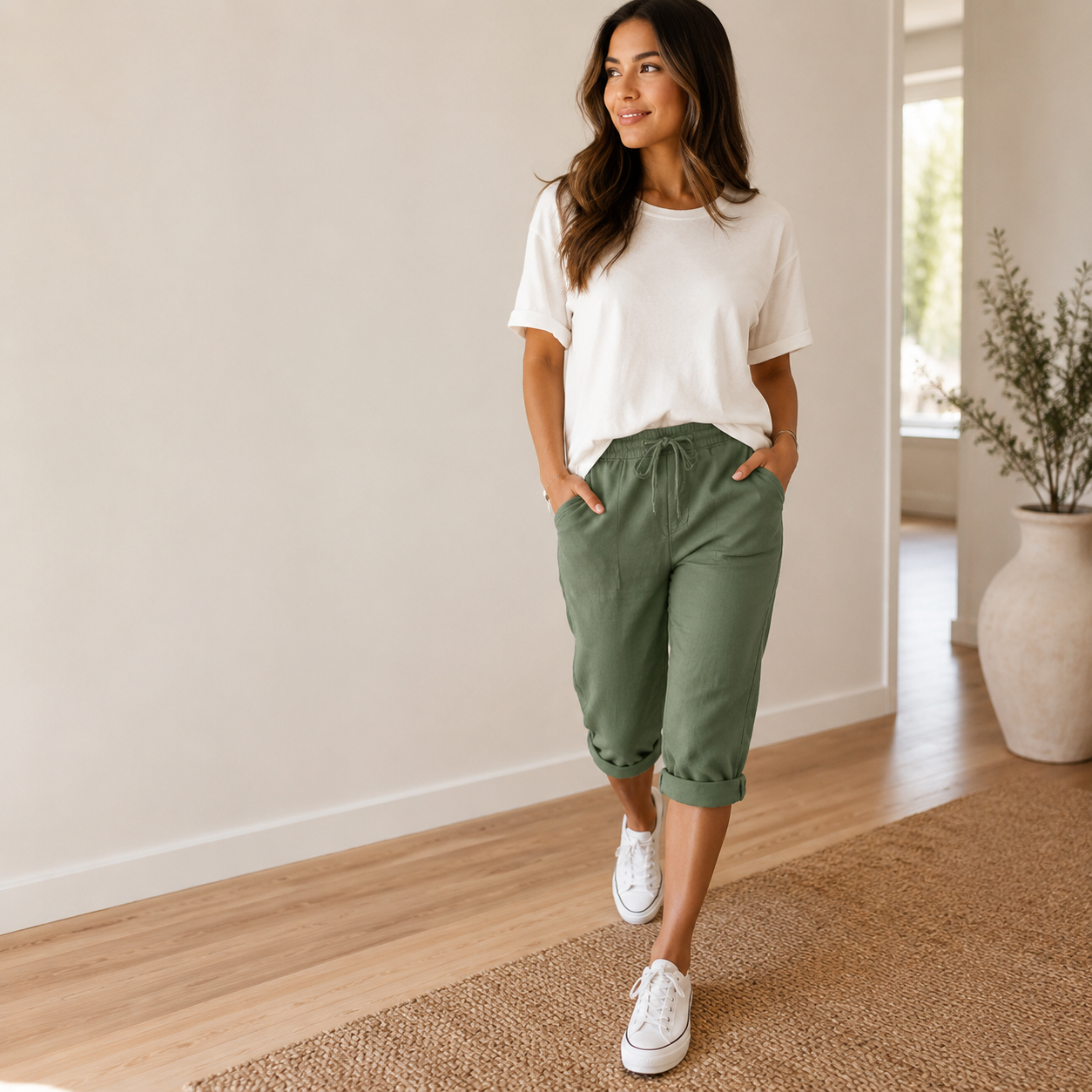 Lunaire – Pantaloni Capri da Donna per uno Stile Estivo Facile