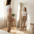 Linara – Pantaloni Tapered in Cotone e Lino