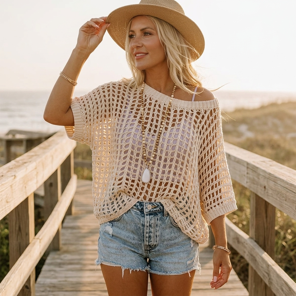 Aerela – Top in Maglia a Rete Leggera