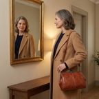 Bellora – Borsa a Mano Vintage con Chiusura a Bacio