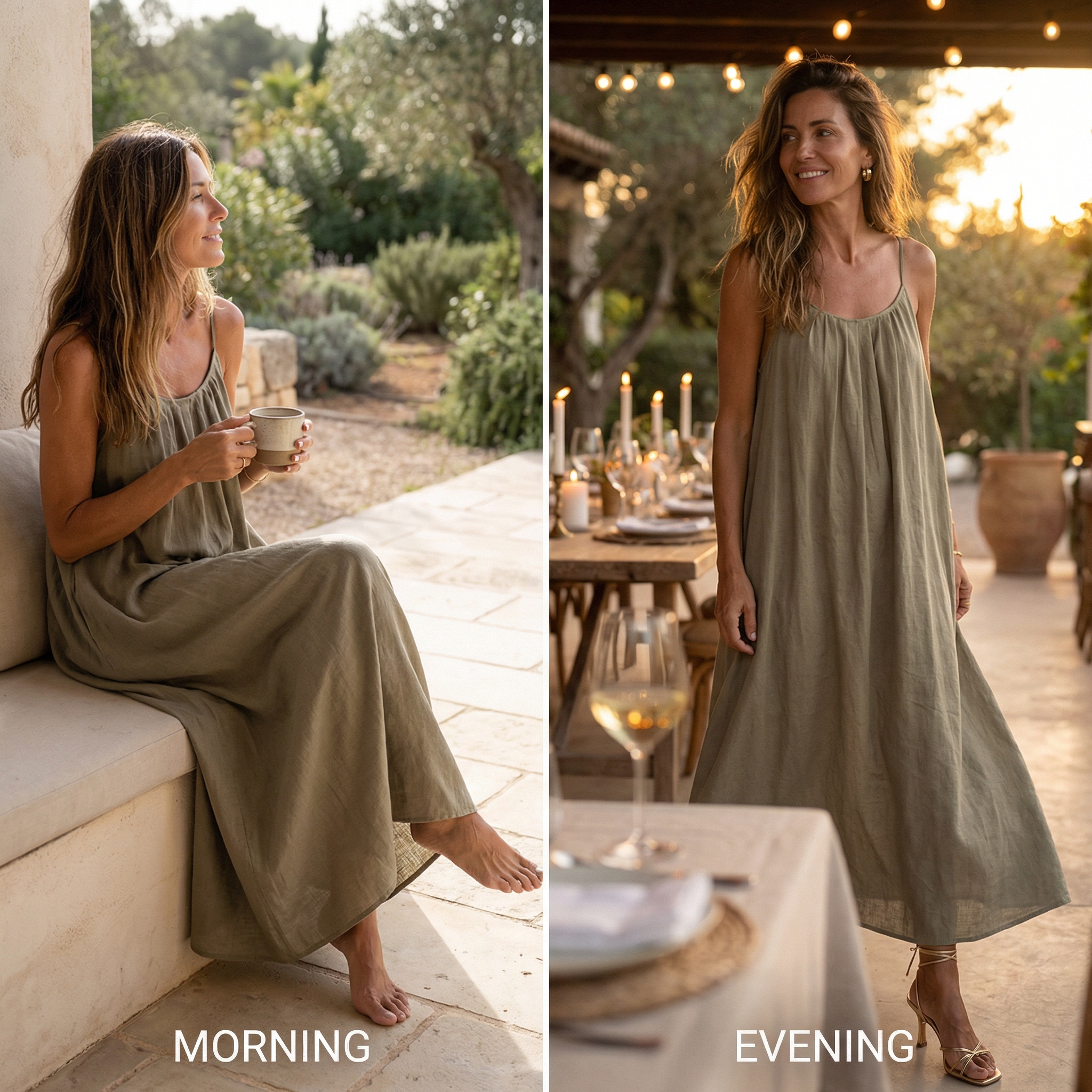 Soleia – Vestito Maxi Estivo Fluttuante con Schiena Scoperta