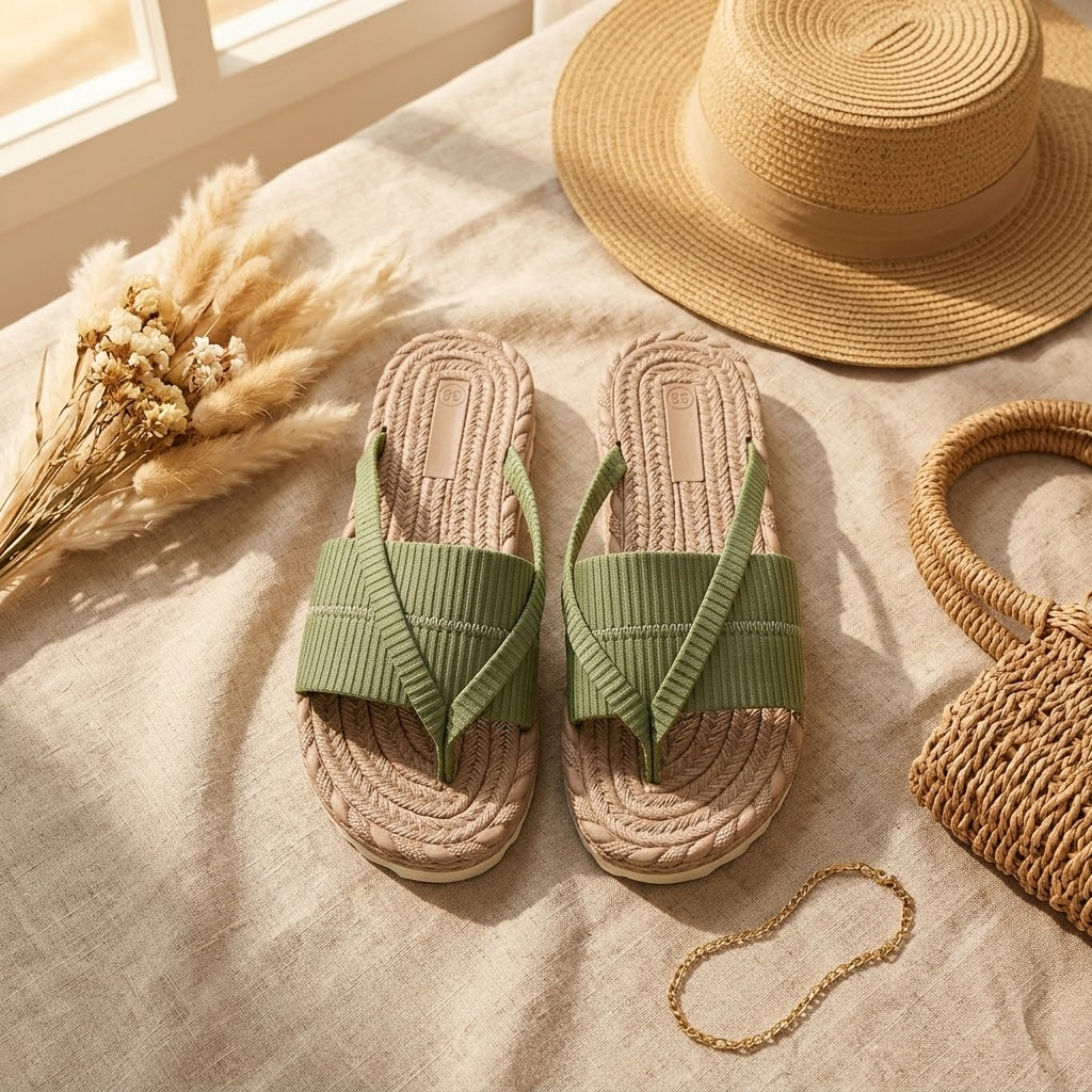 Lunara – Sandali Slide in Stile Espadrille Morbidi