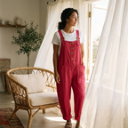Slowlinen – Salopette con Bottoni Frontali