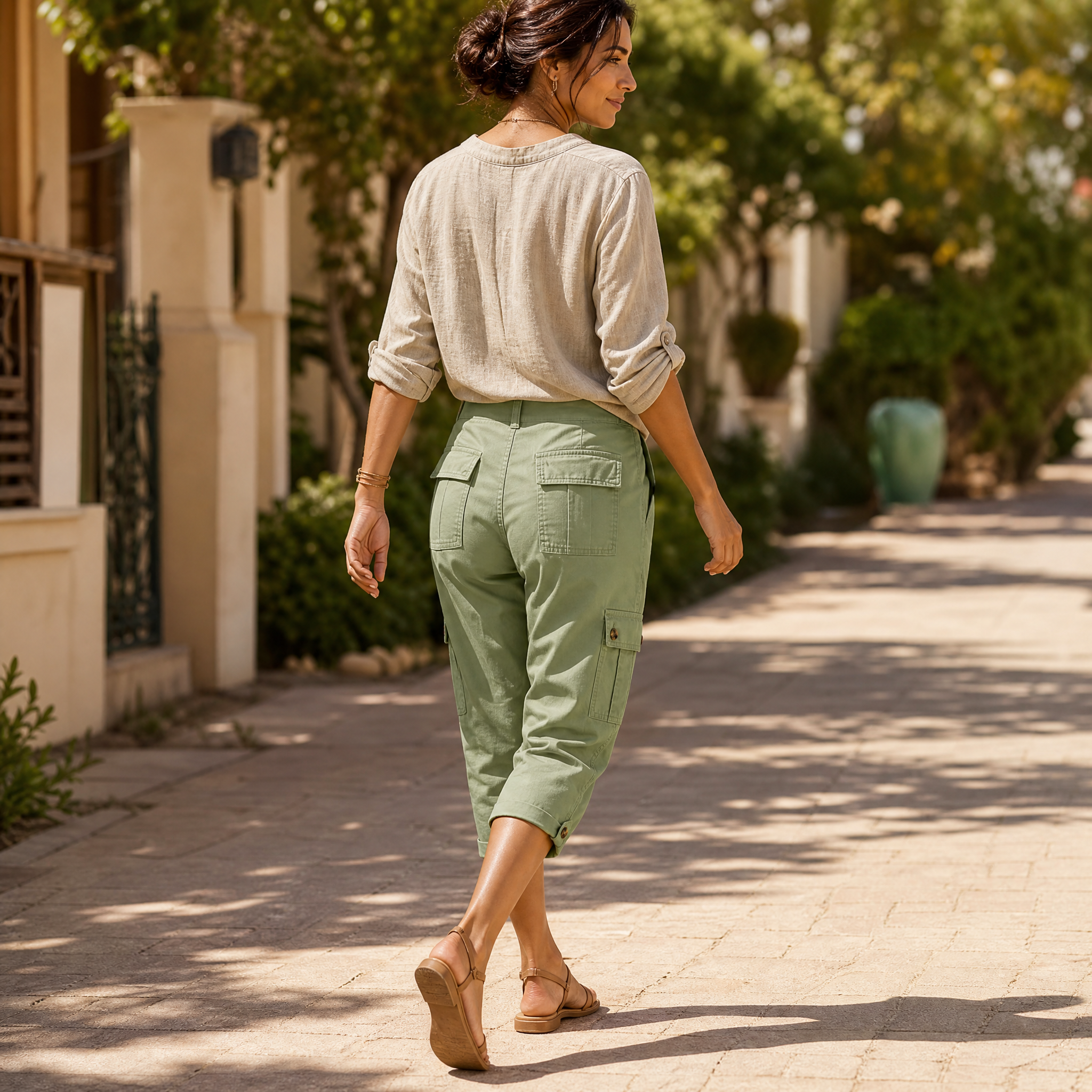 Movana – Capri da donna comodi con tasche