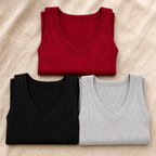 Wearbella – Canotta Donna a Costine con Scollo a V