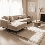 SOFALUX – Copridivano Antiscivolo in Cotone-Lino per Comfort in Ogni Stagione
