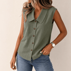 Linora – Top estivo collare donna leggero