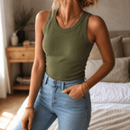 Liora – Canotta con reggiseno integrato per donna