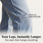 Lumière – Jeans a Barile Cropped con Vita Alta da Donna