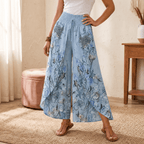 Lunavia – Pantaloni larghi boho floreali da donna