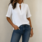 Lunavia – Blusa Donna con Scollo a V a Notch