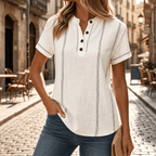 Lunavia – Top Henley Cucito da Donna