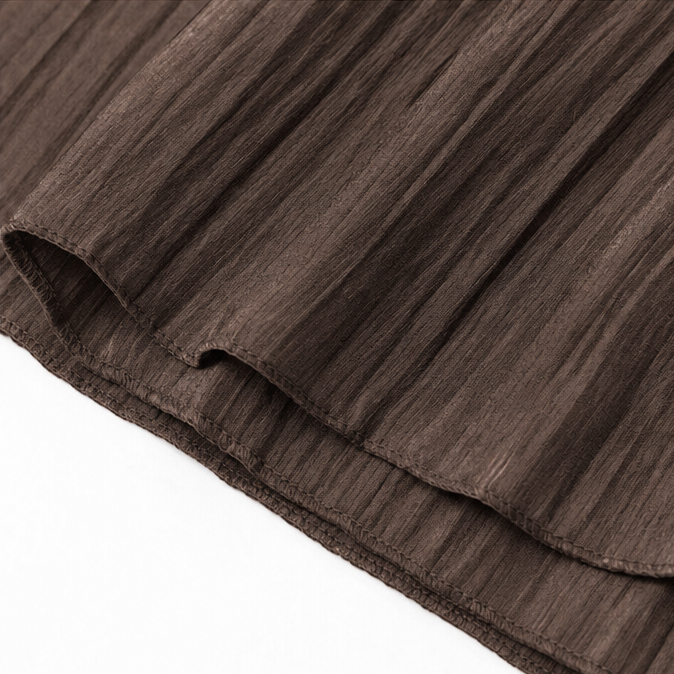 Maelora – Blusa a maniche lunghe con scollo a V e volant arricciati
