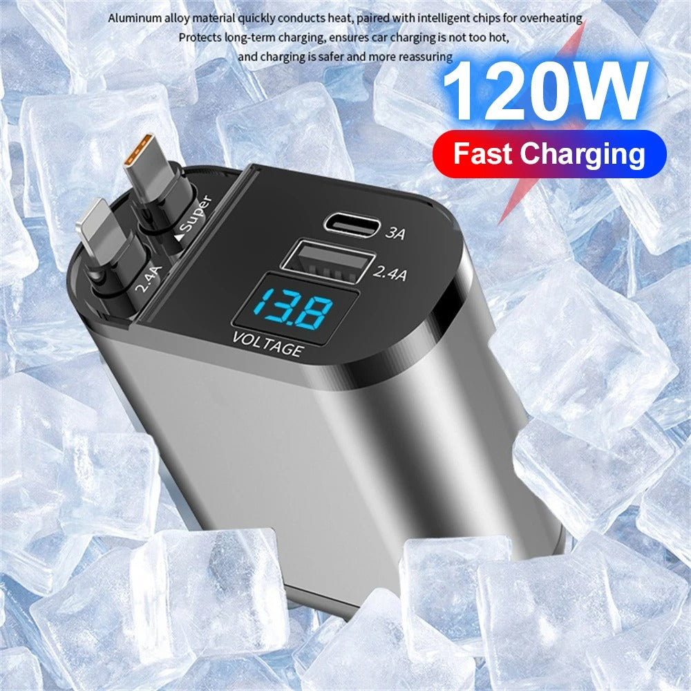 AutoCharge - Caricabatterie rapido 4 in 1