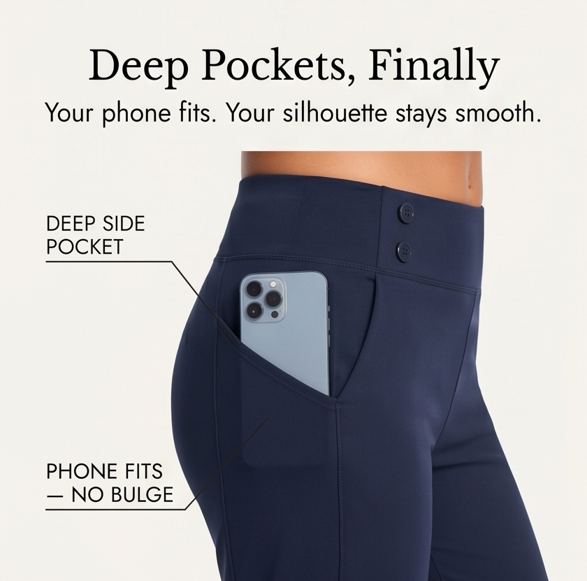 Marivella – Pantaloni Capri Stretch a Vita Alta per Donna