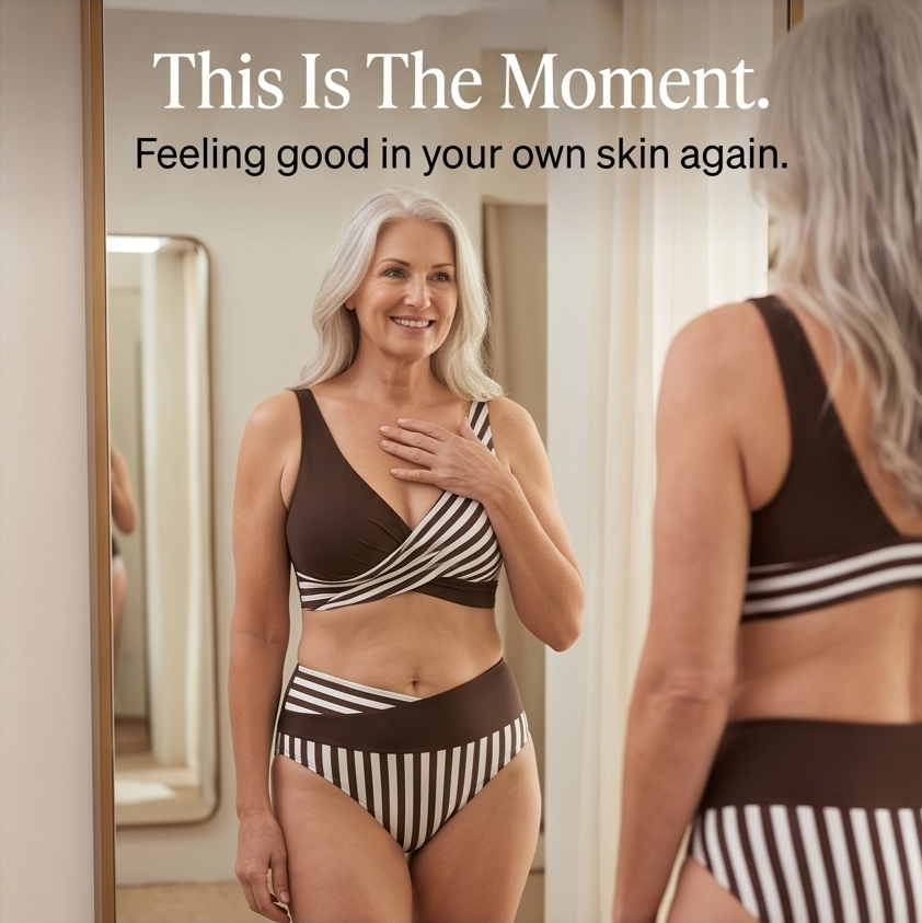 Marivelle – Bikini a vita alta con avvolgimento frontale per donna