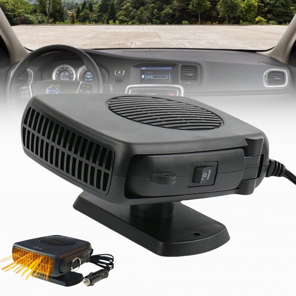 Ventilatore Riscaldatore per Auto 12V – Riscaldatore Portatile in Ceramica 150W/300W per Sbrinamento e Riscaldamento Rapido