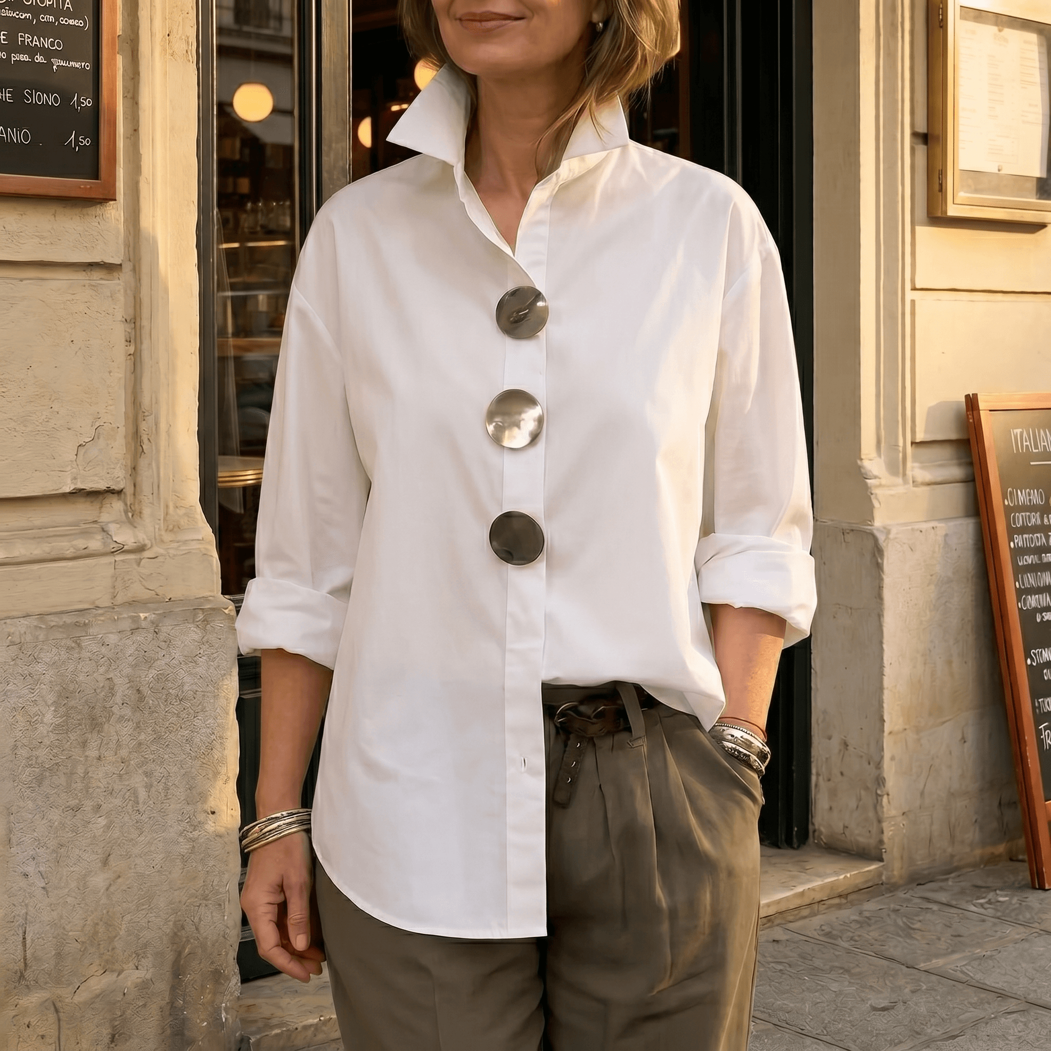 Milenza – Blusa Dichiarazione in Stile Italiano