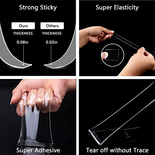 Nastro Magico Trasparente Nano Doppio Lato