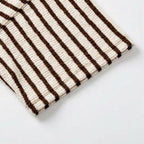 Elara – T-shirt rilassata a righe testurizzate per donna