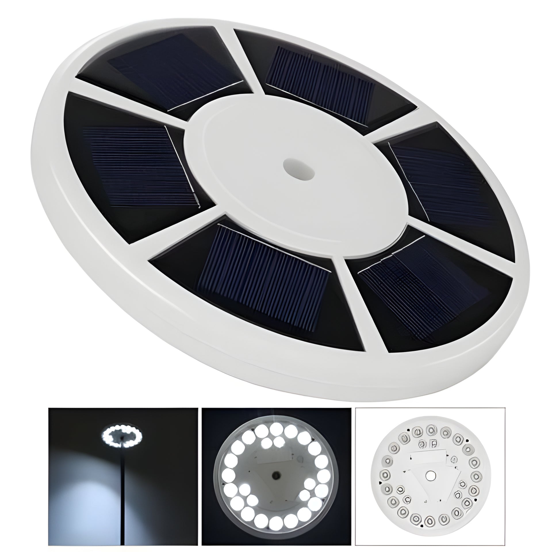 Luci per Aste di Bandiera a Energia Solare - Luci per Aste di Bandiera che Durano Tutta la Notte - LED
