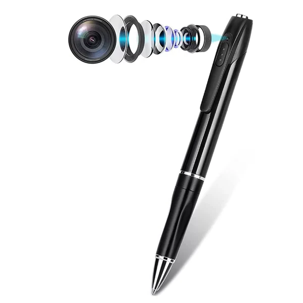 Mini Camera Pen Pocket Registratore Digitale di Voce e Video per Conferenze Aziendali 1080P Micro Camere di Sicurezza Indossabili