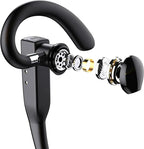 Cuffie/Earpiece Wireless Bluetooth 5.1 con Doppio Microfono per Camionisti con Cancellazione del Rumore