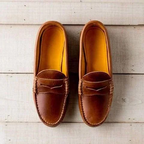 Mocassini Vintage Donna Slip On Basso Tacco in PU Pelle