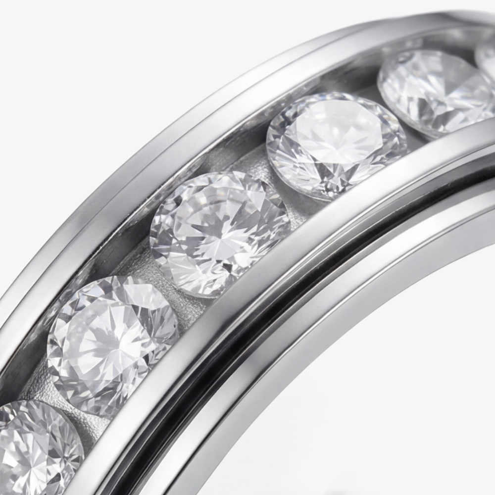 Anello Spinner in Zirconia Rotante Serenova